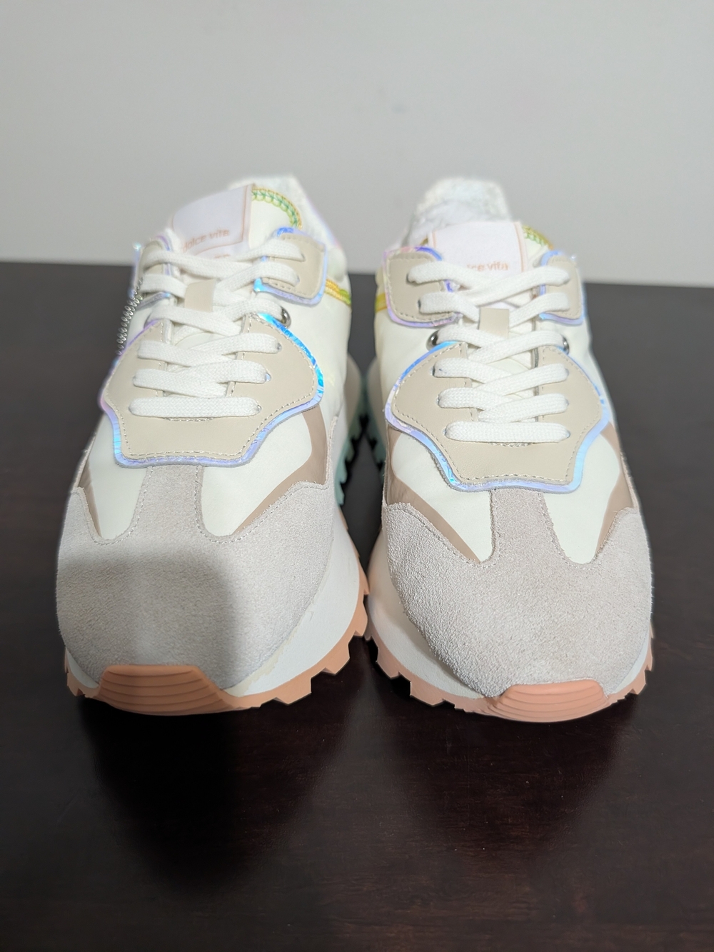 Dolce Vita Reuben Pride White/multi Lace-Up Sneakers Women's Size 6